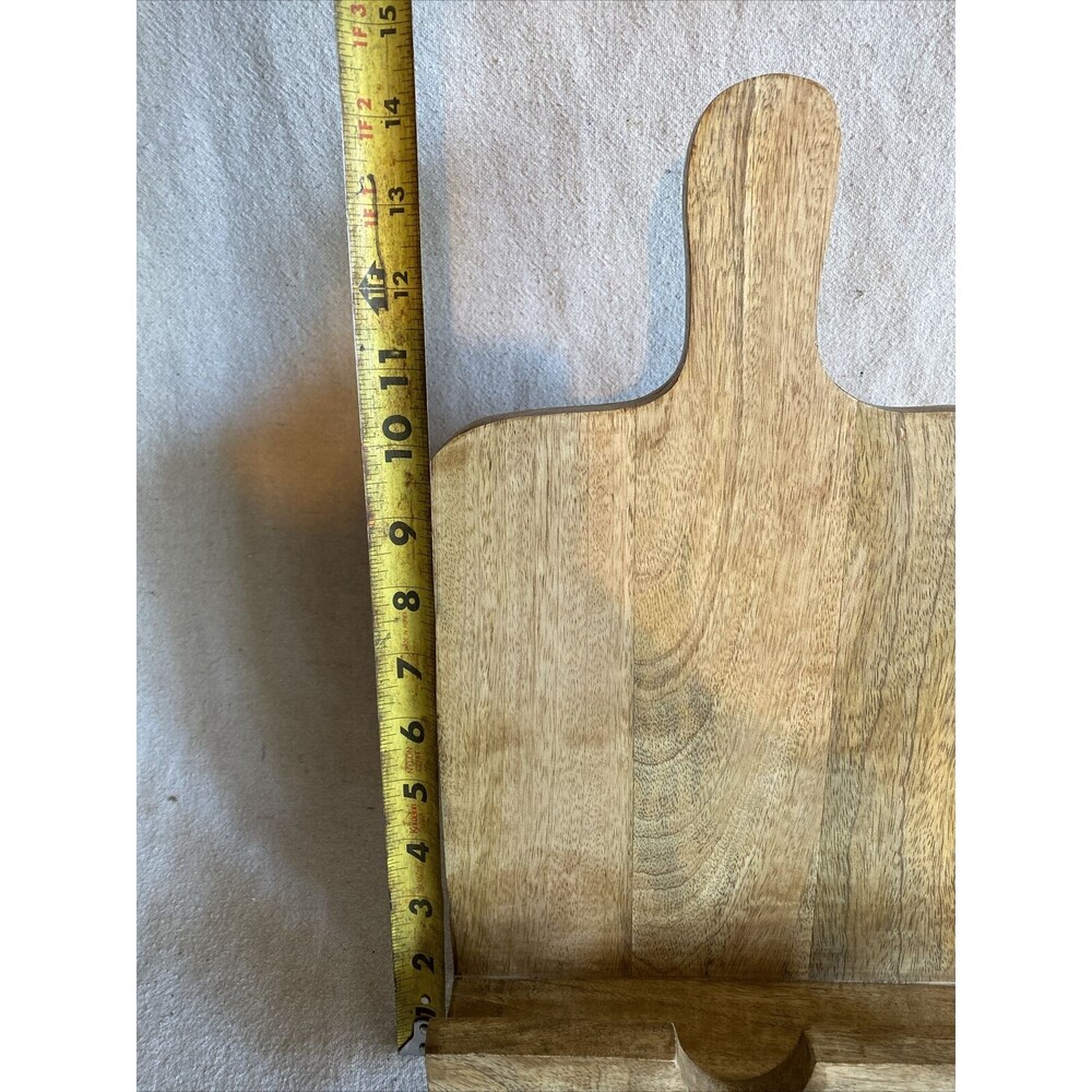 Rustic Wood Cookbook holder Stand - Picture 4 of 6